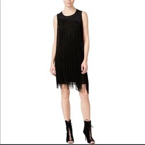 Rachel Roy Black Fringe Dress | NWT SZ. M